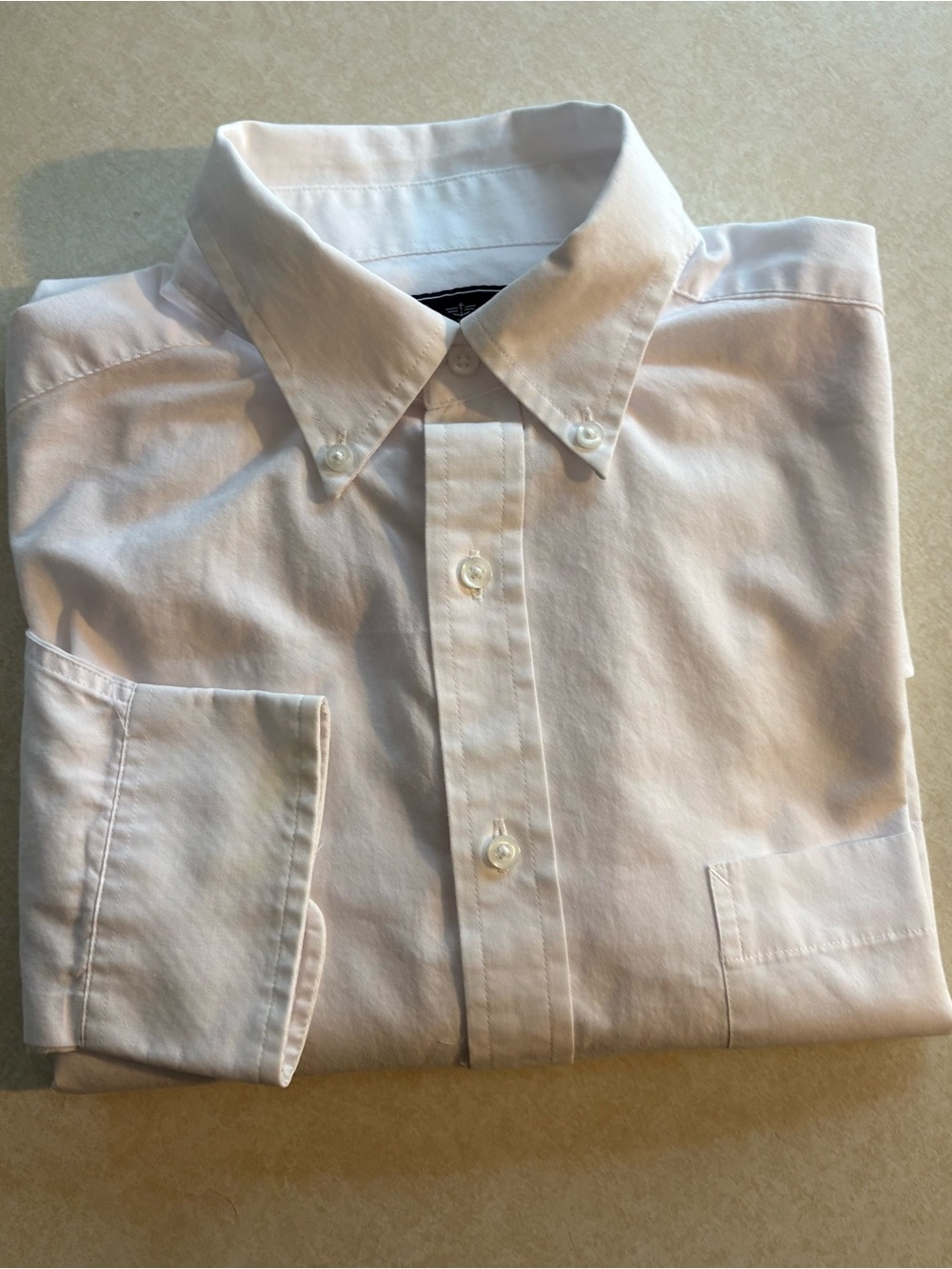Dockers White Button-Down Dress Shirt